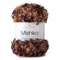 ARTLAND Mishka 100% полиэстер 100г 40м цвет 104 коричневый меланж